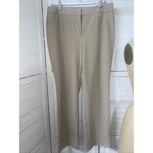Talbots Heritage Straight Leg Khaki Slacks Pants Women's Sz 10 Career Poly Blend